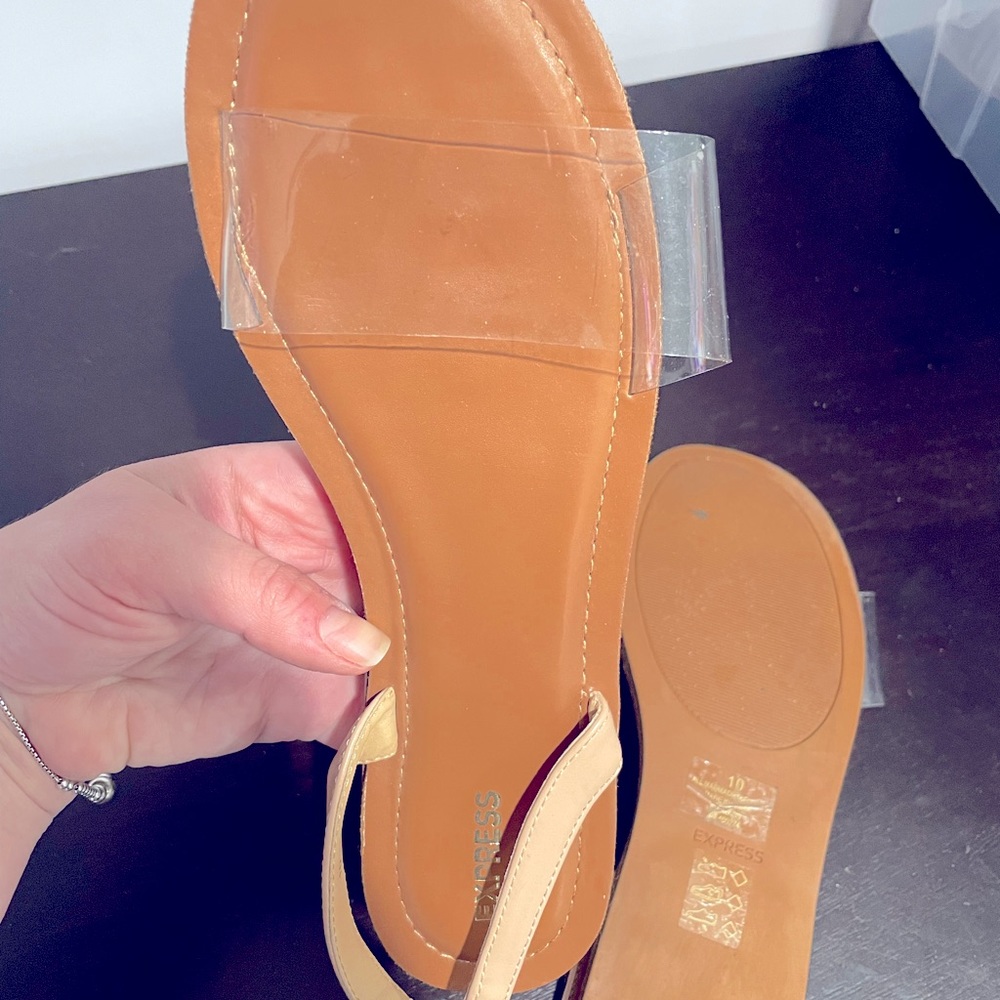 Express Transparent Slides With Cream Support Str… - image 3